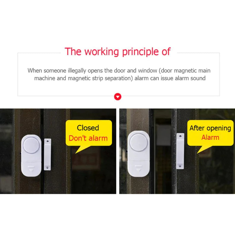 6 PCS WIRELESS door/window alarms