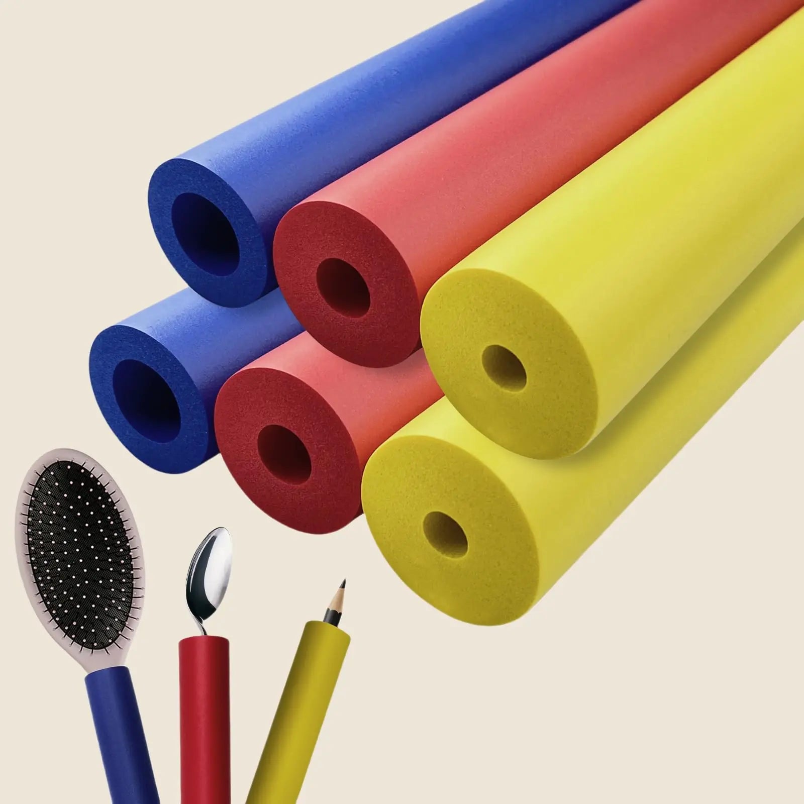 Foam Grip Tubing - 3 sizes, 6 pack